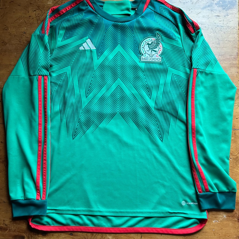 Adidas Emerald Green Jersey with Red Details